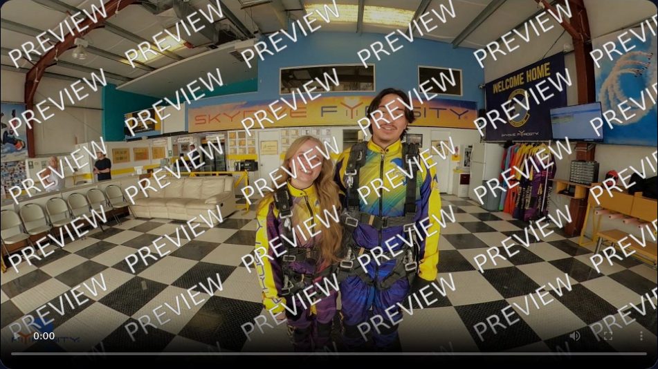A customer’s preview film covered in PREVIEW watermarks